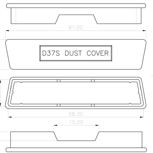 D-SUB DUST COVER (D37S 디서브 보호커버) - Female(암)용 더스트 커버