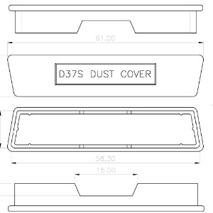 D-SUB DUST COVER (D37S 디서브 보호커버) - Female(암)용 더스트 커버